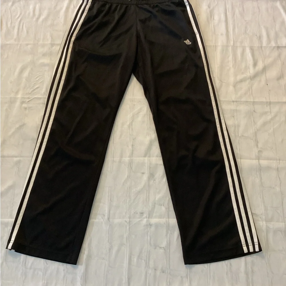 Adidas Track Pants with White 3 Stripes